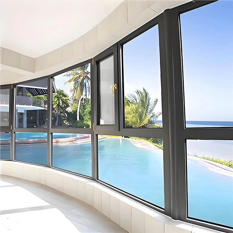 অ্যালুমিনিয়াম খাদ ভিতরের দিকে খোলা উইন্ডোজ