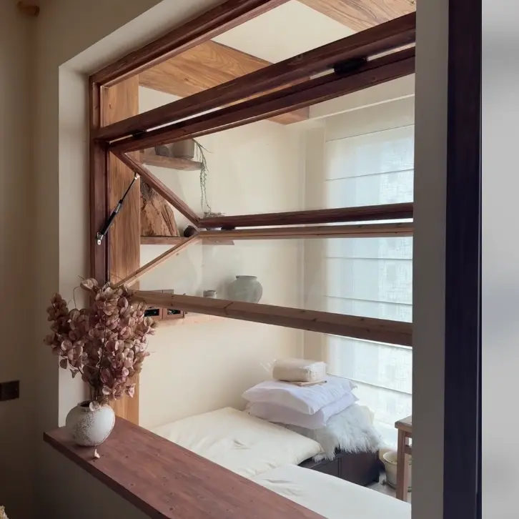 অ্যালুমিনিয়াম খাদ টপ-হিংড উইন্ডোজ