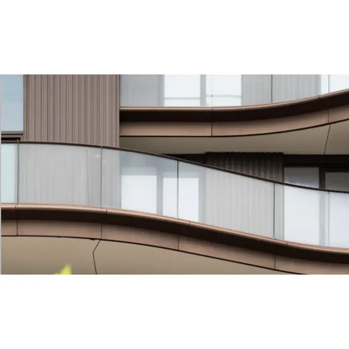 রেলিং জন্য আকৃতির কাচ