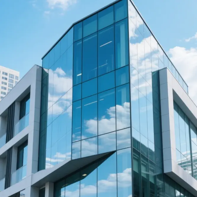 কার্টেন দেয়ালের জন্য টেম্পারড গ্লাস